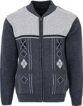 Mens Knitted Cardigan Zip Front Chu