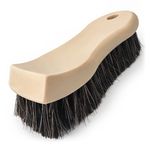 YeewayVeh Leather Cleaning Brush, Long Bristle Horse Hair Car Cleaning Brush for Car Interior Leather Seat and Home Furniture