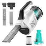 FYA 5-in-1 Wireless Handheld Vacuum Car Vacuum Cleaner with LED Light for Home, 10kpa Powerful Suction Lightweight Portable Vacuum for Pet, Cordless Vacuum for Carpet Stairs Pet Hair Deep Cleaning