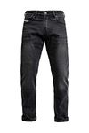 John Doe Taylor Monolayer XTM Motorcycle Jeans Stretch Breathable w Protectors, Black, 33W x 32L