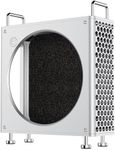 ULANZI QT01 Aluminum Case for 2024 Mac mini M4/M4 Pro, Small Form Factor Gaming PC Case, Mesh Panel Heat Dissipation Aluminum Mount Rack, Anti-Scratch Shockproof Portable Small Standing Cabinet