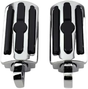Motorcycle Foot Pegs Highway Pegs Male Foot Rests For Harley XL Sportster V Rod Hugger Custom 883 Softail Dyna Glide Bob Fat Boy (Chrome)