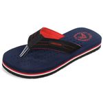 DOCTOR EXTRA SOFT Slipper Care Orthopaedic and Diabetic Comfort Doctor Slipper, Flip-Flop, Cushion, Slides and House Slipper for Men's and boys ULTRA SOFT D-28-NAVY/RED-7 UK