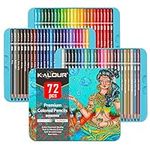 KALOUR Premium Colored Pencils,Set of 72 Colors,Artists Soft Core with Vibrant Color,Include 7 Metallic Color Pencils,Ideal for Drawing Sketching Shading,Coloring Pencils for Adults Beginners kids