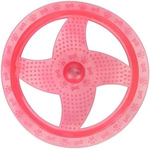 Juguete de Disco Volador para Perros, Juguetes de Disco Volador para Perros, Frisbee Divertido para Mascotas, Luz de Flash Interactiva, Juguetes Flotantes de Disco para Perros Voladores para Perros Pe