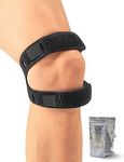 Rolxmed Athletic Patella Tendon Knee Strap adjustable Support Brace for Tendonitis Pain Relief Hiking Soccer Basketball Jumpers Tennis Volleyball sports (Patella, XL)