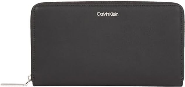 Calvin Klein Women's Must XL Zip Around Wallet K60K611936, Black (Ck Black), OS, Black (Ck Black), OS, Casual