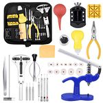 Watch Repair Tool Kit, EDIONS Professional Portable Watch Tools Back Opener Sets Watch Replacement Tool Kit, Watches Link Remover Kit Set Professional Tool Set with Bag