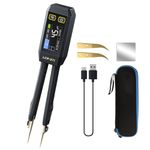 FNRSI Upgraded Version LCR-ST1 Mini Smart LCR Meter, SMD Tester, ESR Meter - 100Hz, 1kHz, and 10kHz Resistance Capacitance Inductance Continuity Diodes Measurement Tool