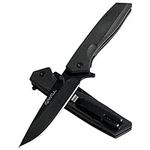 Pocket Folding Clip Knife Black Ti 