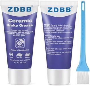 ZDBB Ceramic Brake Caliper Grease Synthetic Formula with Ceramic Reinforcement LifeEffective Noise EliminationSafe for Rubber & Plastic Components,1oz(2pcs)
