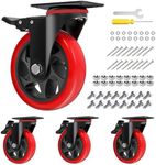 5 Inch Heavy Duty Casters Set of 4,