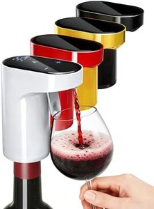Fathers Day Gift | World Cup Viewing Party Supply,5-in-1 Electric Wine Decanter & Smart Liquor Dispenser,Automatic Aerator&Pourer with 1-999ml Precision Dosing|Gift for Men,Dad,Whiskey Lovers(White)
