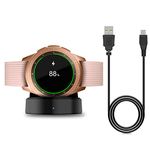 Charger Compatible with Samsung Galaxy Watch 42mm/46mm, Upgraded Charging Cradle Dock for Galaxy Watch SM-R800/R810/R815 Smart Watch Charger, Black (Not for Active)