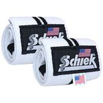 Schiek Sports Model 1124 Heavy Duty 24" Wrist Wraps - White/Black