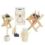 Le Toy Van - Wooden Daisylane Doll House Laundry Room Accessories Play Set For Dolls Houses | Dolls House Furniture Sets - Suitable For Ages 3+