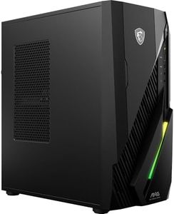 MSI MAG Infinite E1 12TA-004AU Enthusiast Gaming Desktop, Intel Core i5-12400F, RTX 3050 6GB, 16GB DDR5 RAM, 1TB M.2 SSD, Wifi6E, BT5.3, Win11H, Gaming KBM, Black, 3 Year Warranty