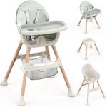Baby High Chair, 4-in-1 Convertible