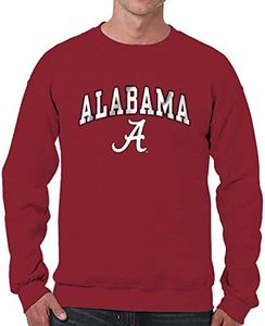 Alabama Sweatshirt Fleece Crewneck for Men and Women - Crimson, Medium