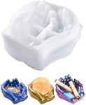nuumee 3D Double Hands Epoxy Resin Silicone Mould, Storage Box Moulds for Jewelry Box Candy Tray Candle Holder Home Decorations DIY