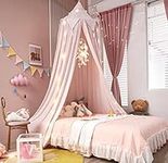 Akiky Bed Canopy for Girls with Lig