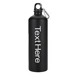 THEPRINTSHINE Personalized Name Water Bottle Sipper.Bottle for Kids Friends,Sports Bottle (Black)