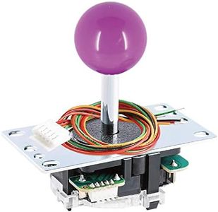 Sanwa Denshi JLF-TP-8YT Purple Ball Top Handle Arcade Joystick Part 4 & 8 Way Adjustable - Hori Fight Stick Repair Part - Mad catz SF4 Tournament Joystick Compatible