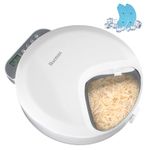 Automatic Cat Feeder Wet Food Cordless Dog Food Dispenser 4 Meal Timed Auto Pet Feeder for Cat Dog with 2 Ice Packs Small Pet Fresh Food Feeder Smart Automatic Puppy Kitten Feeding Bowls