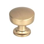 Atlas Homewares 325-WB 1-1/4 in. (32mm) Browning Collection Round Knob, Warm Brass