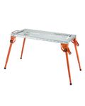 VEVOR Foldable Welding Table 44" x 21", 500LBS Capacity Welding Workbench with 4-Level Adjustable Height, Carbon Steel Work Bench with 6 Tool Slots & 0.63" Fixture Holes for Welding Assembly Repair