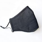 Reusable Fabric 3 Ply Face Mask 2Pack (Black & Navy)