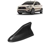 KINGSWAY® Shark Fin Car Antenna Compatible with Ford Freestyle (Year 2018-2021), Universal Size Car Radio FM AM, Waterproof ABS Body, Easy Replacement, 1 Piece, Black Color