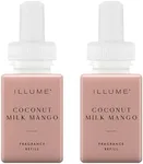 Pura & Illume Home Scent Refill - Smart Home Air Diffuser - Up to 120-Hours of Luxury Fragrance per Refill - Spring & Summer Fragrance - 2 Pack, Coconut Milk Mango