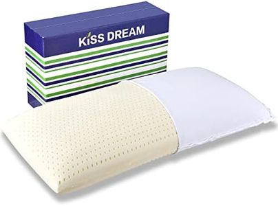 Kiss Dream 100% Natural Talalay Latex Pillow Sleeping Bed Pillows, Extra Soft Luxury King Size Pillow, Perfectly Aligns for Side/Back Pain, Stomach, Neck, Pressure Relief, Removable Cotton Cover