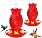 Fchstaer Glass Hummingbird Feeders 