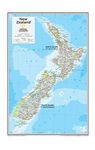 National Geographic: New Zealand Wall Map - 14 x 22 inches - Paper Rolled