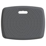 Ergohead 3/4 inch Anti Fatigue Comfort Standing Mat, Portable Office Standing Desk Mat, Non Slip Kitchen Mat, Built-in Handle with Massage Points Comfort Floor Mat (Gray, 17" x 22")