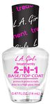 L.A. Girl 2-N-1 Base/Topcoat, 0.47 Fluid Ounce (Pack of 3)