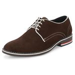 GALEX Leather Formal Shoe for Men | Soft Cushioned Insole,Lace Up Brown (CS-3001-BRN-12)