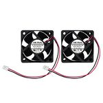 2-pack 50mm x 50mm x 20mm 5020 12V DC Brushless Cooling Fan, Dual Ball Bearing, 2pin