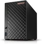 Asustor Drivestor 2 Lite AS1102TL, 2 Bay NAS Storage, 1.7GHz Quad Core, 1GbE Port, 1GB RAM DDR4, Network Attached Storage Device for Home Personal Cloud Storage (Diskless)