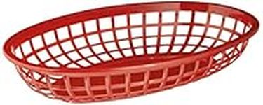 Outset 76185 Pub Food Baskets, Set of 6, Red