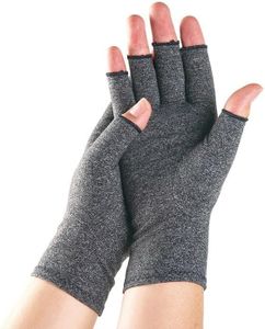 aoozleny Arthritis Compression Gloves for Women & Men for Arthritis Hand Pain Relief, Fingerless Cycling Gloves Compression Gloves (Fingerless Classic, XL)