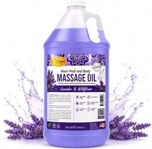 SPA REDI - Massage Oil, Lavender Wildflower, 128 Oz Professional Pedicure, Manicure, Full Body Massage Therapy, with Almond Oil, Cotton Seed Oil, Sunflower Oil, Avocado Oil, Essential Oils, Vitamin E