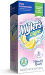 Wyler's Light Pitcher Packs, Water Drink Mix,Pink Lemonade,6 Pitcher Packets