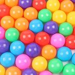 WINTECY Pack of 50 Ball Pits Ball, BPA Free Plastic Ball Crush Proof Ocean Balls Phthalate Free Toys for Boys Girls Toddlers Indoor Outdoor - 7 Colors 50 PCS - 2.3 inches/5.5 cm