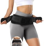 FORTEMOTUS Sacroiliac SI Joint Hip Belt, Fully Adjustable Lower Back Support Relief from Si Joint, Sciatica, Pelvis, Back Pain, Hip Braces for Sacral Nerve, Hip Braces for Women and Men