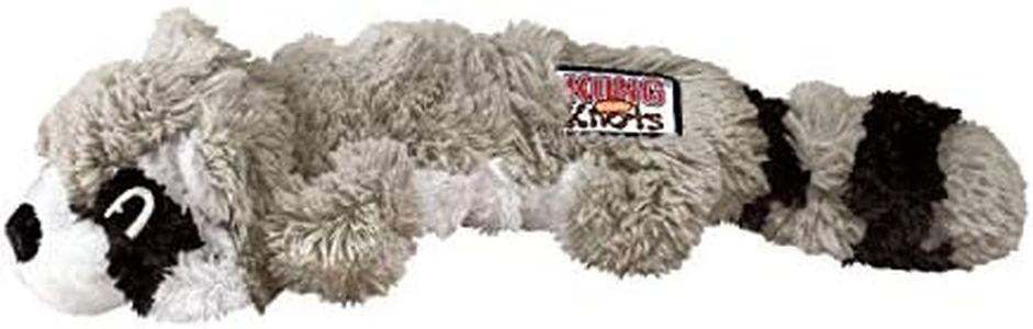 Kong Scrunch Knots Raccoon Dog Toy, Medium/Large