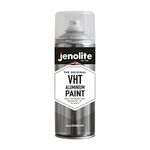 JENOLITE VHT Aluminium Paint - Matt Silver - 400ml (Heat Resistant 650°C - Perfect for Automotive Use & Areas Exposed to High Heat - Rust & Corrosion Resistant)