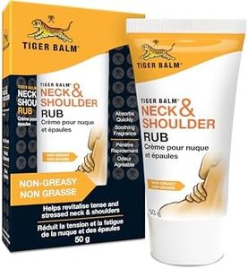 Tiger Balm - Crème Neck and Shoulder - Réduit tensions et fatigue de la nuque et des épaules grâce au massage - Application facile, penètre rapidement - Tube 50g